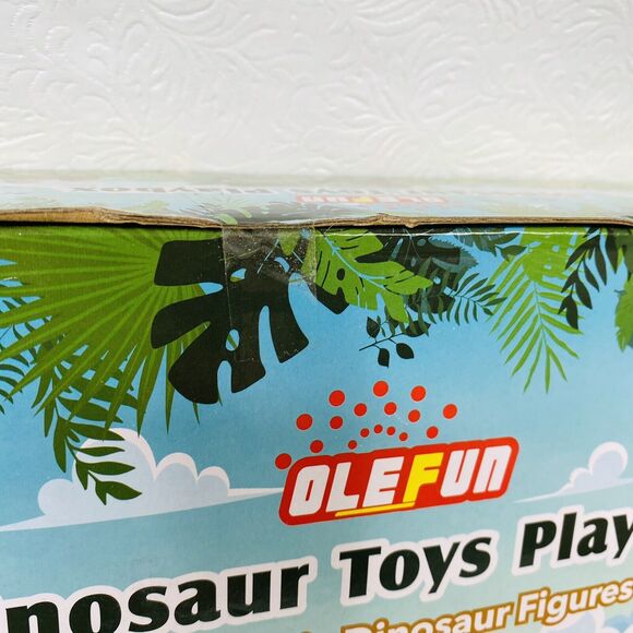 Olefun Dinosaur Toys Playbox with 12 Figures and Book - Picture 5 of 6